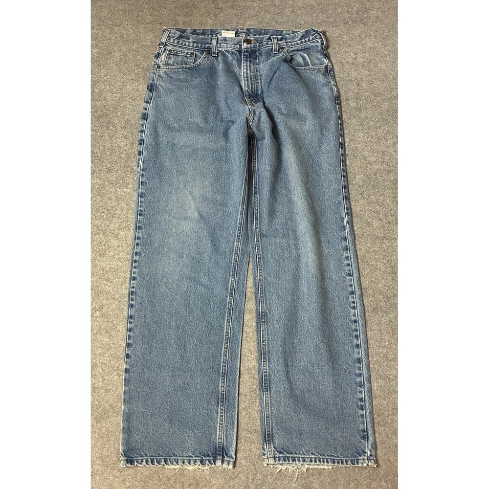Vintage Carhartt Jeans Mens B167 Baggy Loose Fit Denim Skater Y2K 90s Fits 34x33